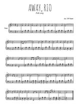 Téléchargez l'arrangement pour piano de la partition de Away, Rio en PDF
